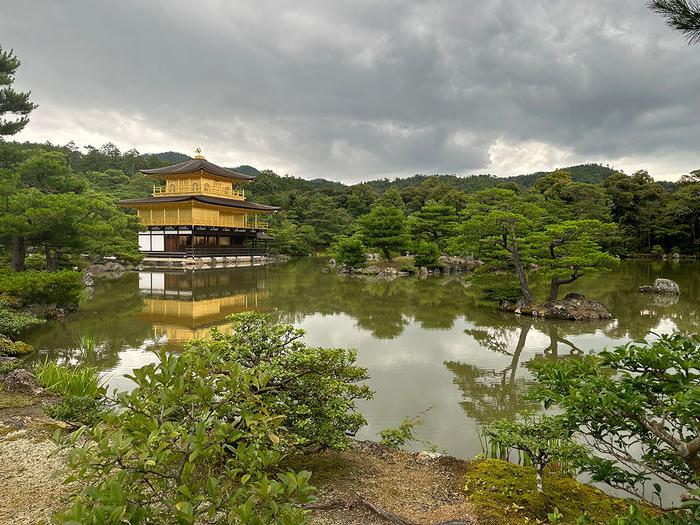 The Kinkakuji (Golden Pavilion) temple in Kyoto, Japan. 